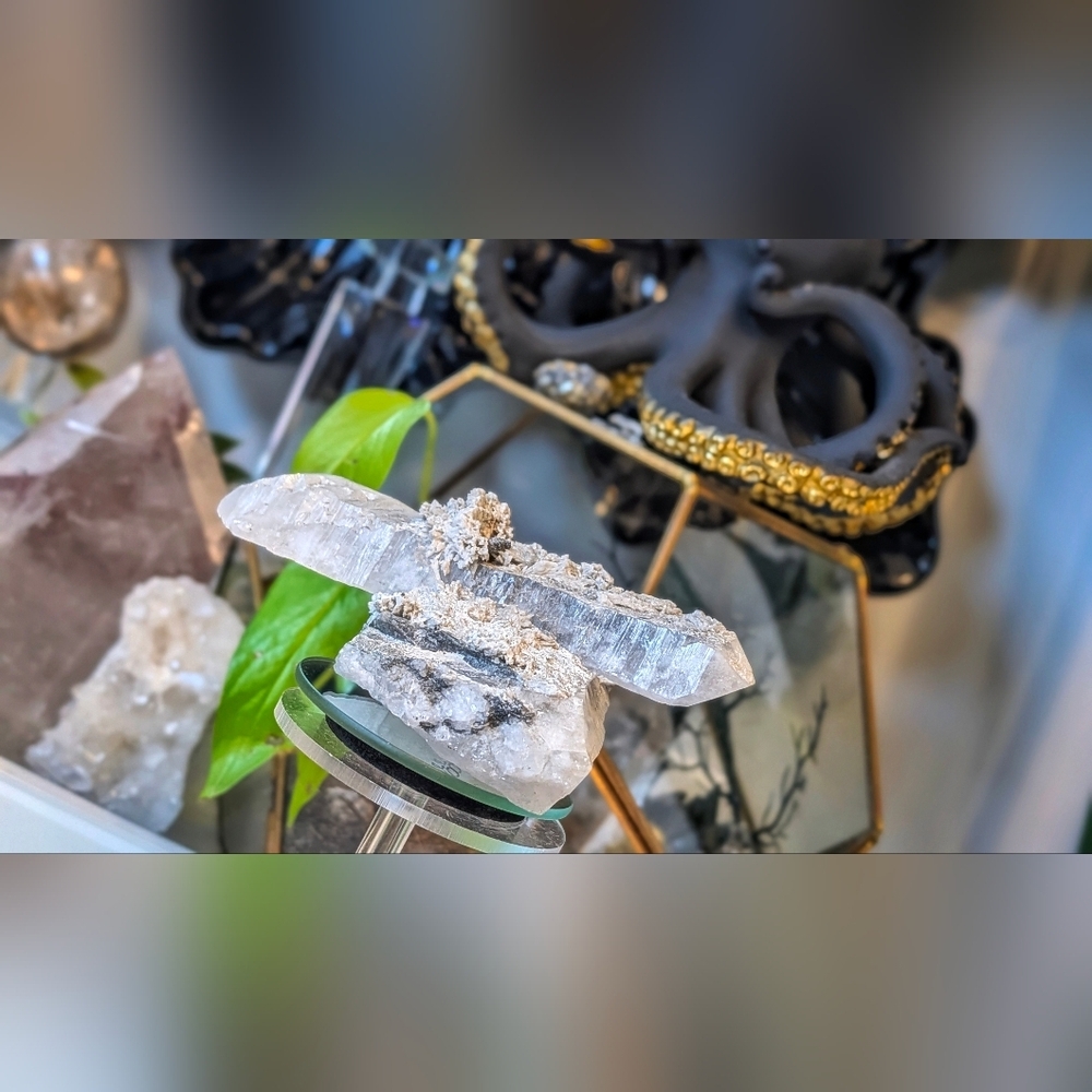 Snow Quartz Crystal Cluster